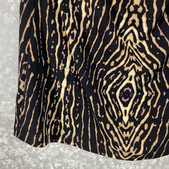 Kenneth Cole Women's Animal Print Mobwife Sleeveless Top - Size Medium - Metal - Picture 4 of 7